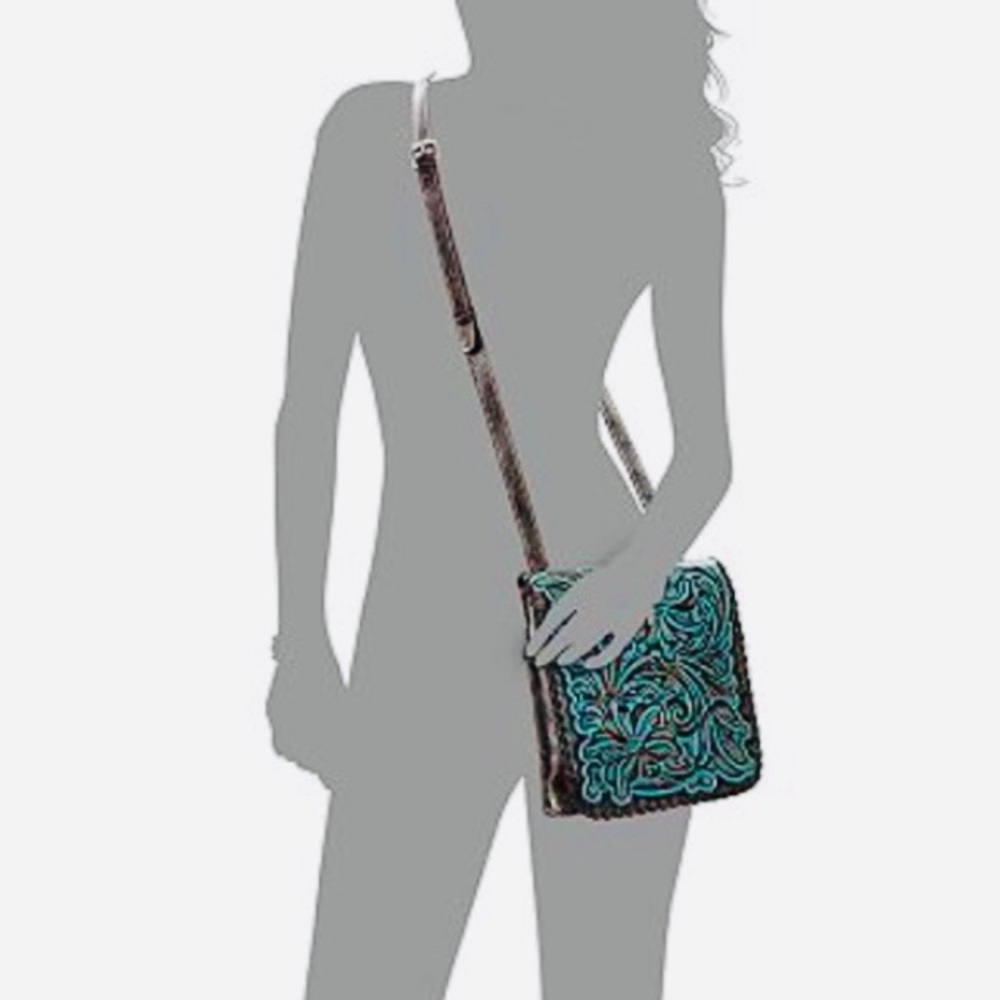 NEW Patricia Nash Granada Turquoise Crossbody